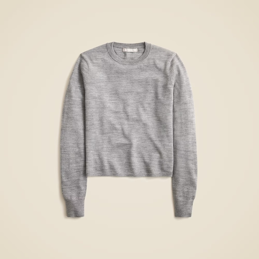J. Crew Women's Carolyn fitted crewneck sweater in merino wool, NWT